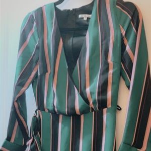 Cute long sleeve striped dress!